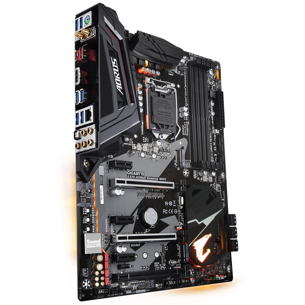 【KR】AORUS Z370 マザーボード &i7-8086k &メモリ Z370 AORUS Gaming 7 (rev. 1.0) 主な特徴 | マザーボード