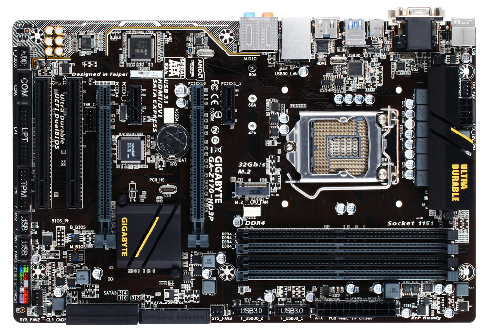 GA-Z170-HD3P/Core i7 6700/16G(DDR4)セット GA-Z170-HD3P/Core i7 6700/16G(DDR4)セット Gigabyte GA-Z170