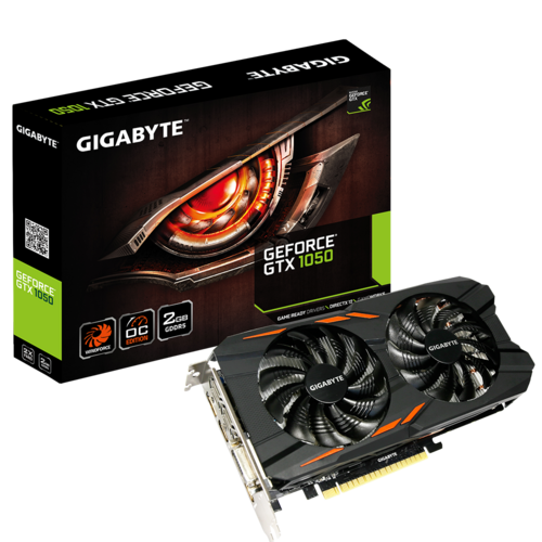 GeForce GTX 1050 Windforce OC 2G Key Features Graphics Card