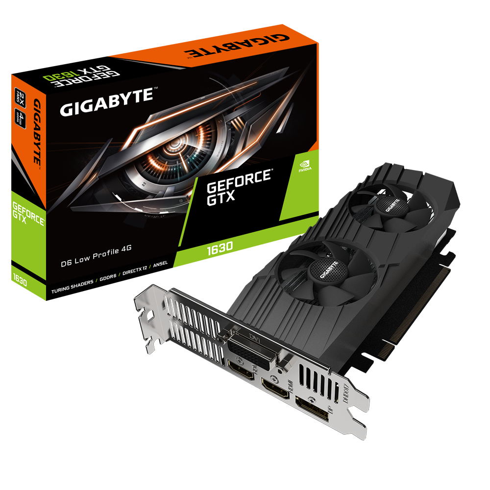 GeForce® GTX 1630 D6 Low Profile 4G