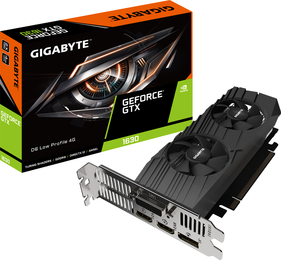 Carte Graphique - GeForce® GTX 1630 D6 Low Profile 4G