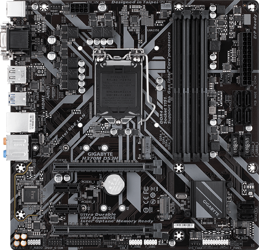 H370M DS3H (Rev. 1.0) Motherboard - GIGABYTE Global