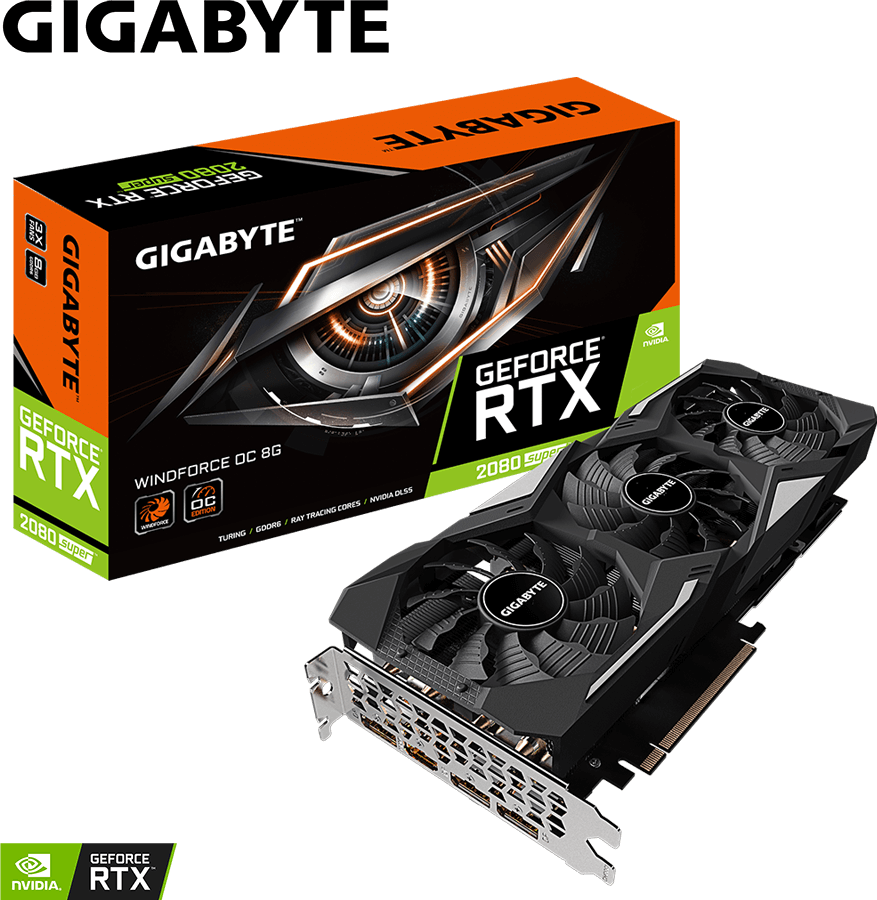 GeForce® RTX 2080 SUPER™ WINDFORCE OC 8G - GIGABYTE Global
