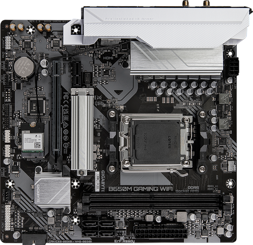 B650M GAMING WIFI (Rev. 1.2) マザーボード - GIGABYTE Japan