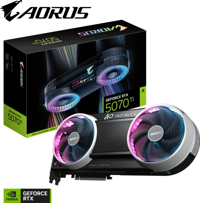 GIGABYTE RTX 5070 TI AORUS INFINITY 16GB GDDR7