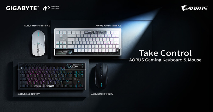 GIGABYTE Unveils Next-Generation Gaming Peripherals with AORUS K10 INFINITY Keyboard and M10 INFINITY Mouse at COMPUTEX 2026