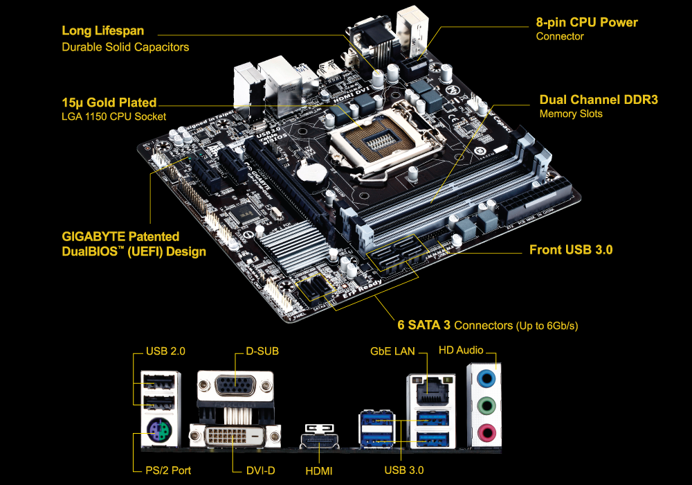 GA-Z97M-DS3H (rev. 1.0) Overview | Motherboard - GIGABYTE Global