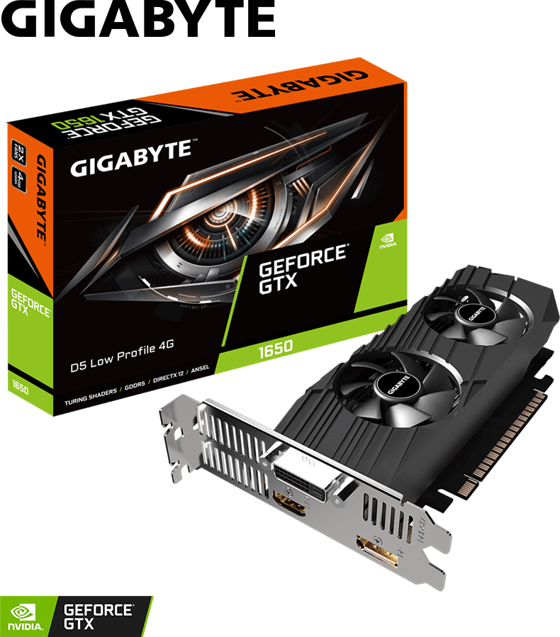 GIGABYTE グラフィックカードGTX1650 GeForce® GTX 1650 D5 Low Profile 4G Graphics Card - GIGABYTE Global