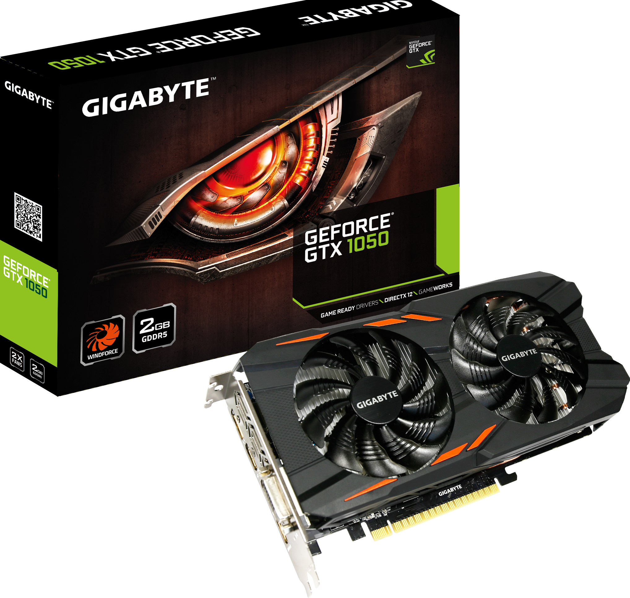 Videókártyák - GeForce® GTX 1050 Windforce 2G