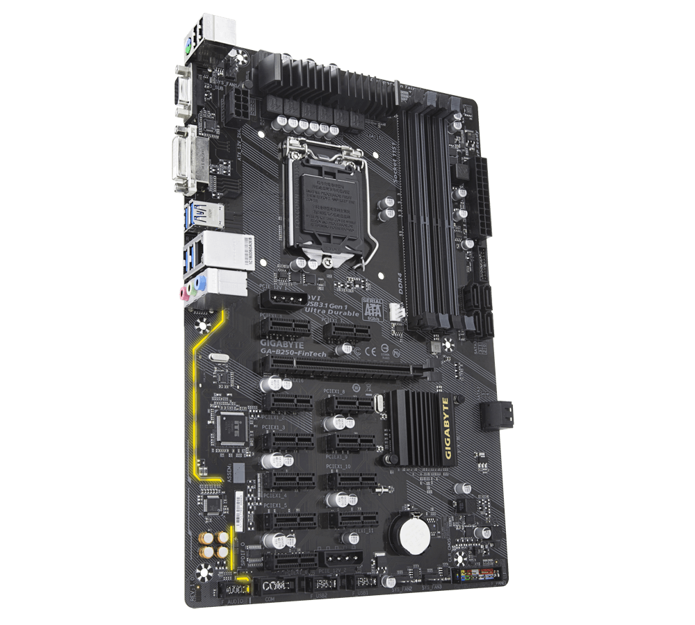 ATXマザーボード GA-B250-FinTech ＋CPU＋サウンドボード GA-B250-FinTech｜AORUS - GIGABYTE Global