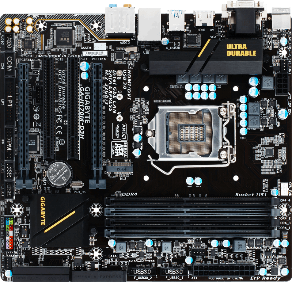 Motherboard - GA-H170M-D3H