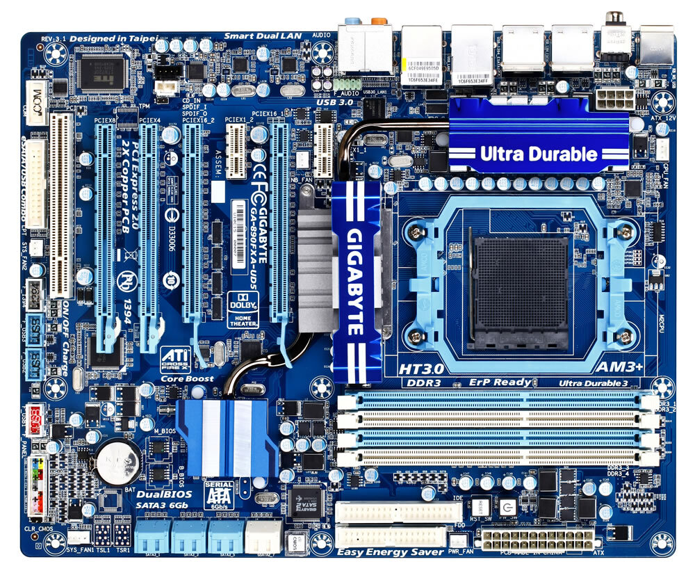 GIGABYTE GA-990FXA-UD5 マザーボード Amazon.com: GIGABYTE GA-990FXA-UD5 AM3+ AMD 990FX SATA 6Gb/s