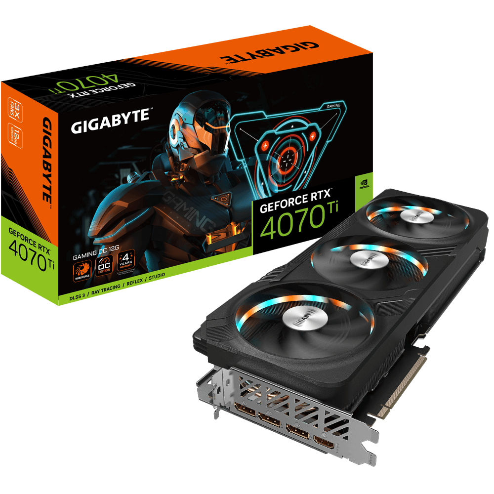 Tarjeta De Video Gigabyte  Gv N407Sgaming Oc 12Gd Rtx 4070 Super  12Gb Gddr6  Pcie 4 0  1 Hdmi  3 Dp - GV-N407SGAMING OC-12GD