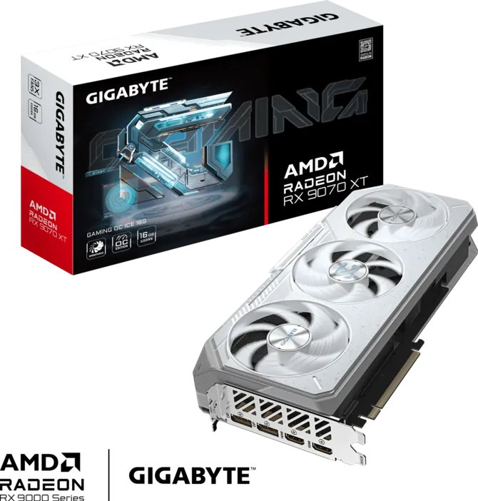 GIGABYTE RX 9070 XT GAMING OC ICE 16GB