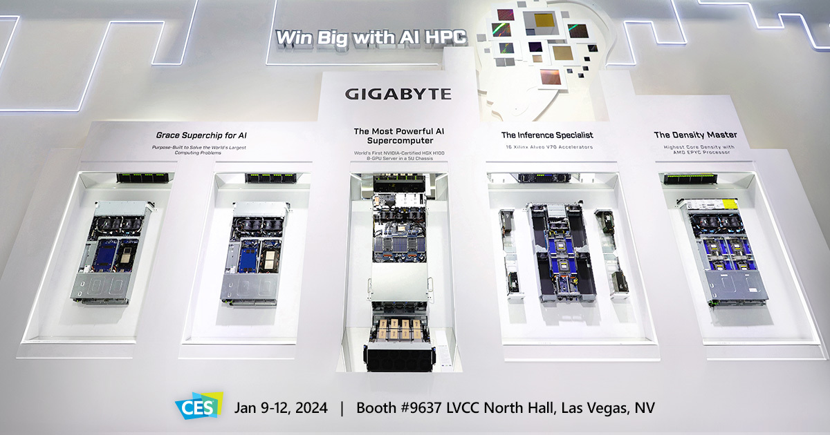 Future of COMPUTING is Coming – At CES 2024, GIGABYTE to Present Key Innovations and Accelerate AI-empowered and Sustainable Breakthroughs
