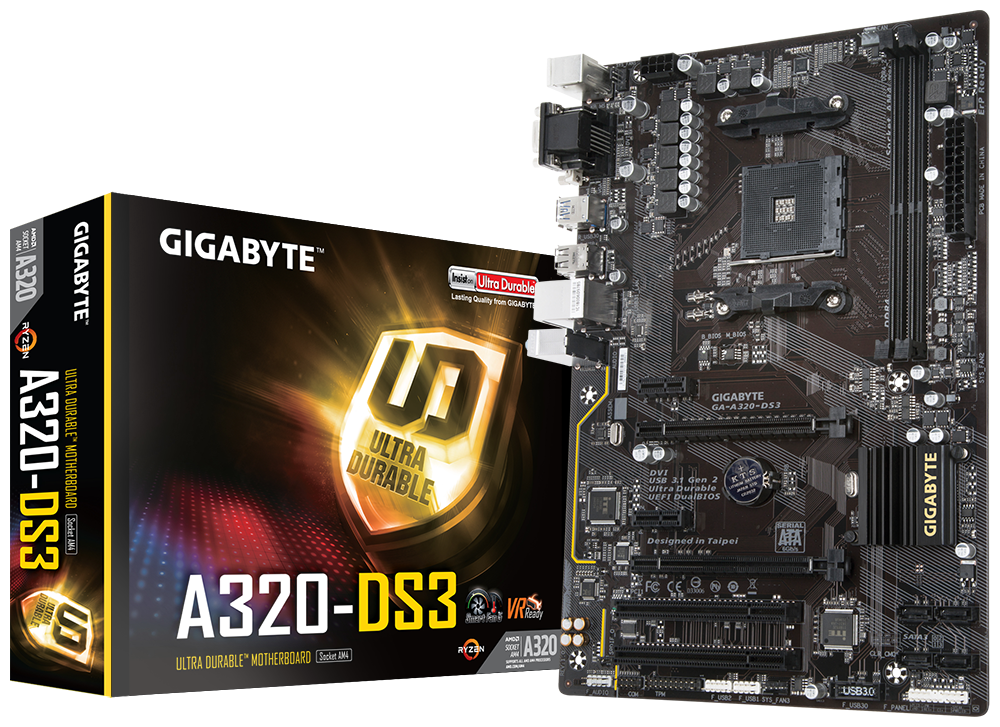 GA A320 DS3 rev. 1.x Key Features Motherboard GIGABYTE Global