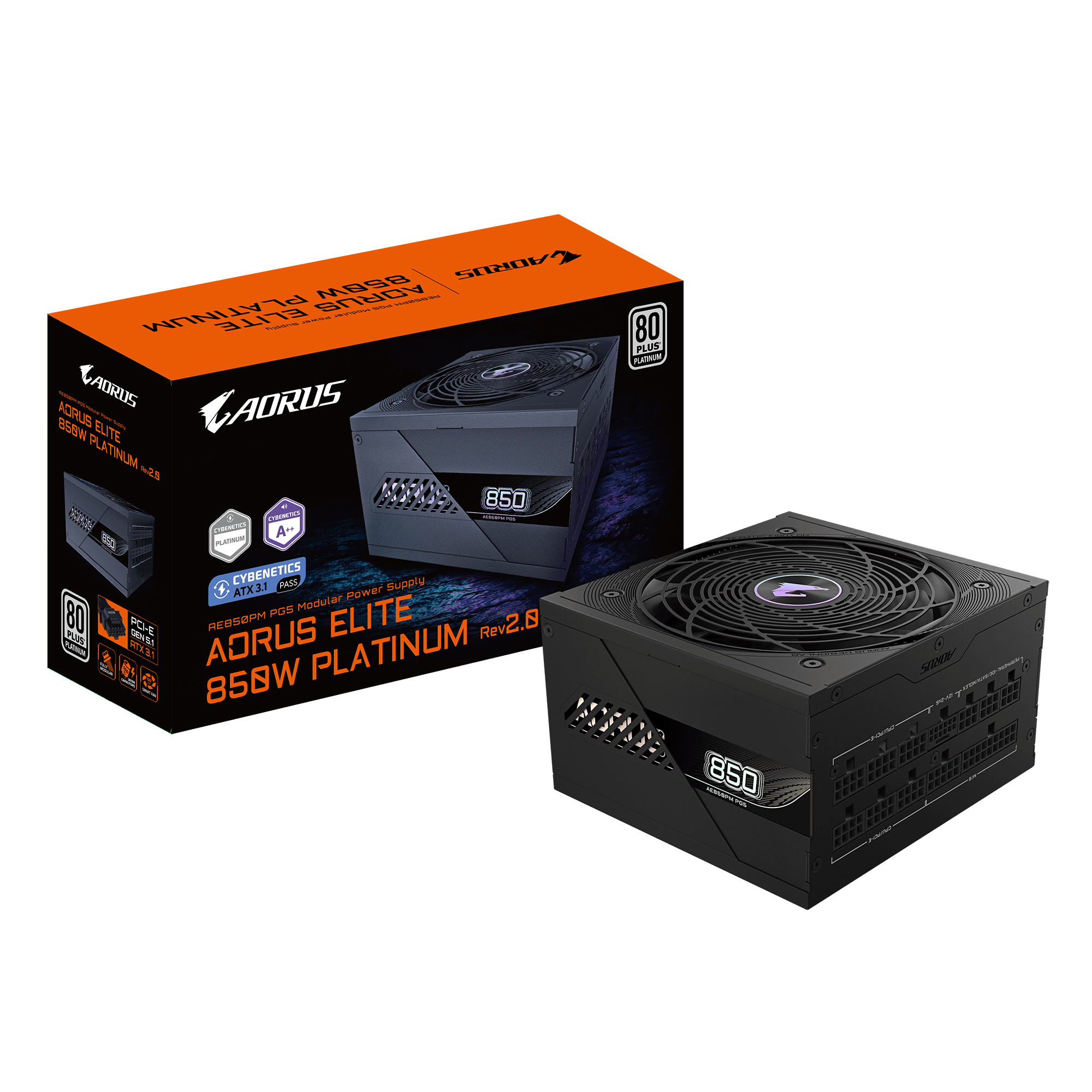 AORUS ELITE P850W 80+ Platinum Modular PCIe 5.1