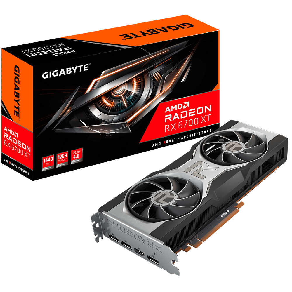 GIGABYTE AMD RADEON RX 6700XT グラフィックスカード-