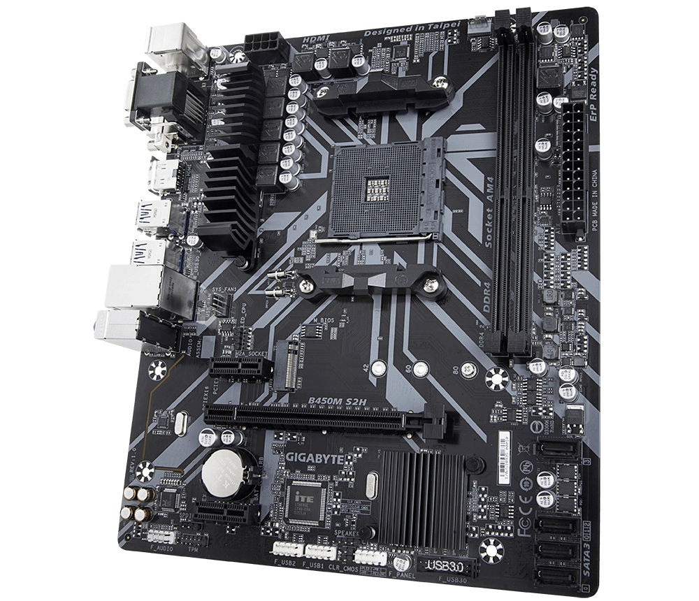 B450M S2H (rev. 1.x) Key Features | Motherboard - GIGABYTE