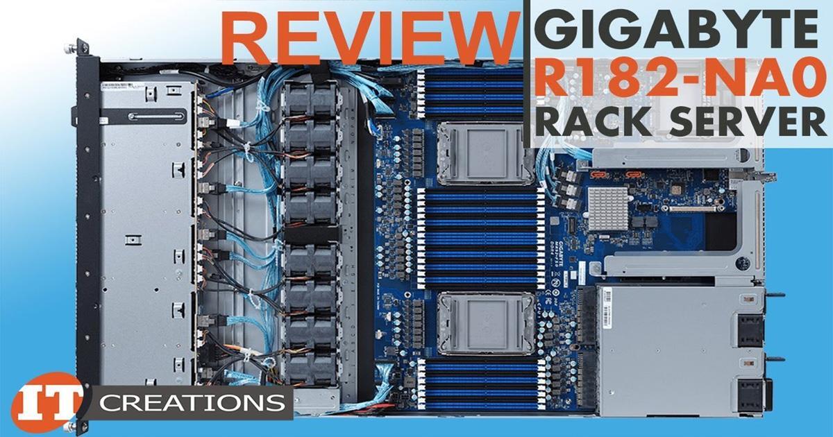 GIGABYTE R182-NA0 Server With 3rd Gen Intel Xeons and All NVMe Storage!