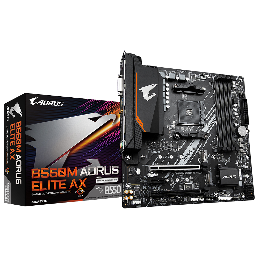 AORUS - B550 GAMING X V2 motherboard with 10+3 Phases