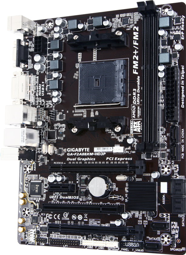 CARTE MÈRE GIGABYTE F2A88XM-DS2 & AMD Athlon X4 FM2+ 860K EUR 35,00 - FR