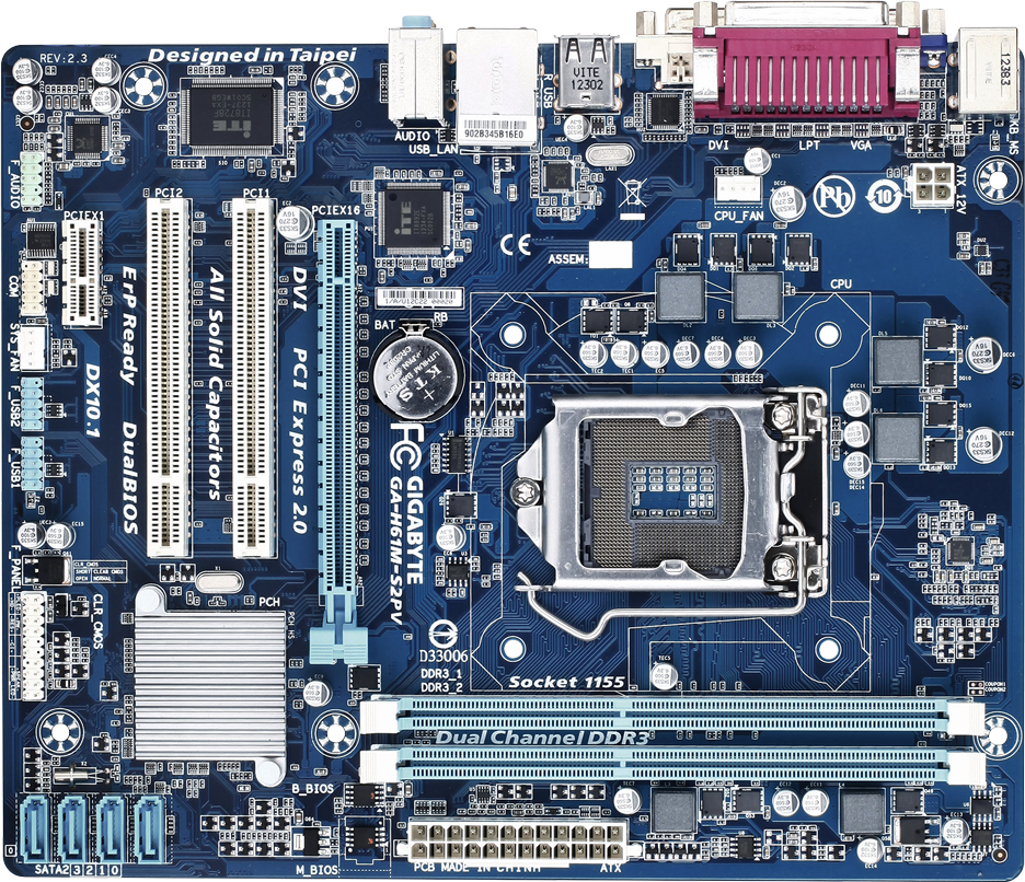 Motherboard - GA-H61M-S2PV
