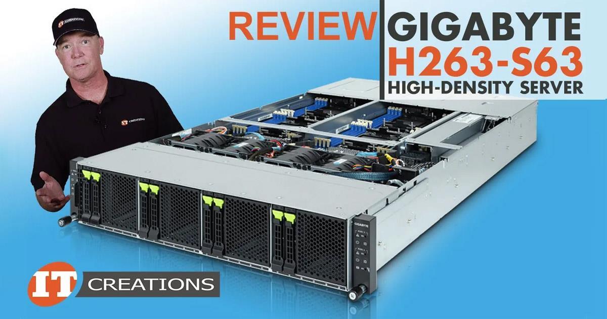 5th Gen Intel Xeon Gigabyte H263-S63 High-Density Server