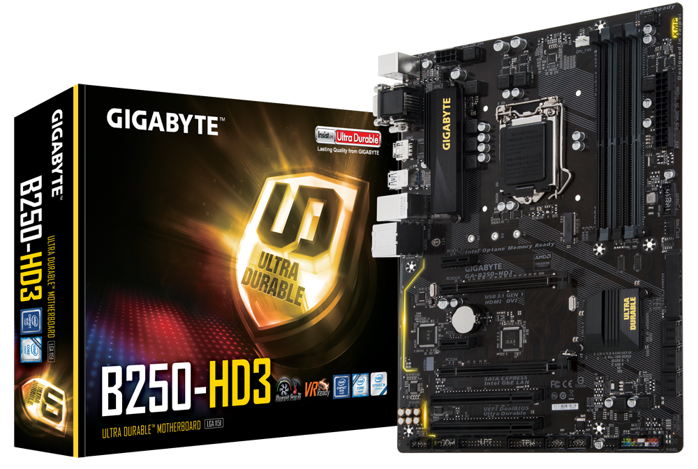 GA-B250-HD3 (rev. 1.0) Key Features | Motherboard - GIGABYTE Global