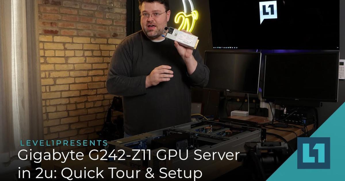Gigabyte G242-Z11 - GPU server in 2U - Quick Tour & Setup