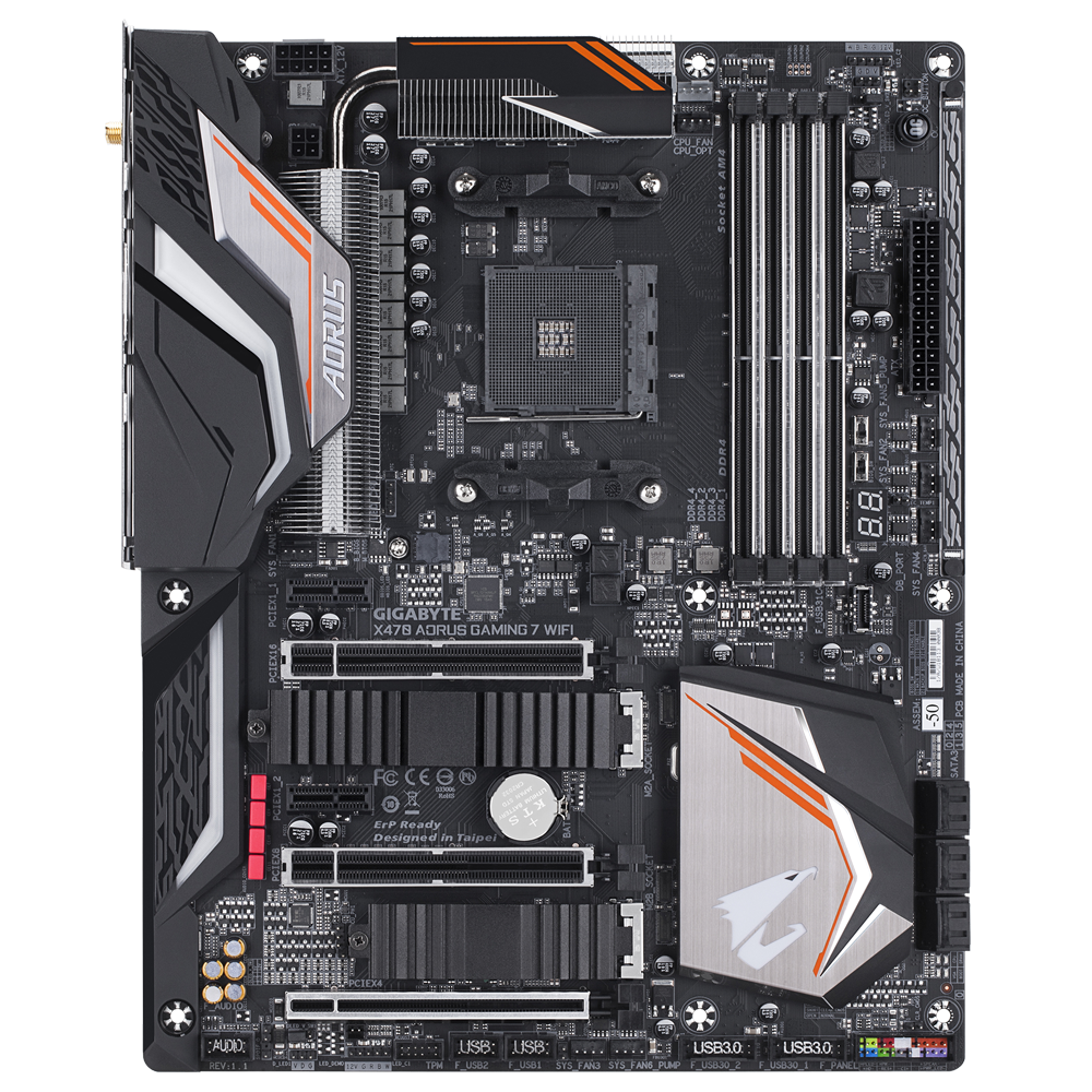 PCパーツ GIGABYTE X470 AORUS GAMING 7 WIFI-50 X470 AORUS GAMING 7 WIFI-50 (rev. 1.1) Key Features