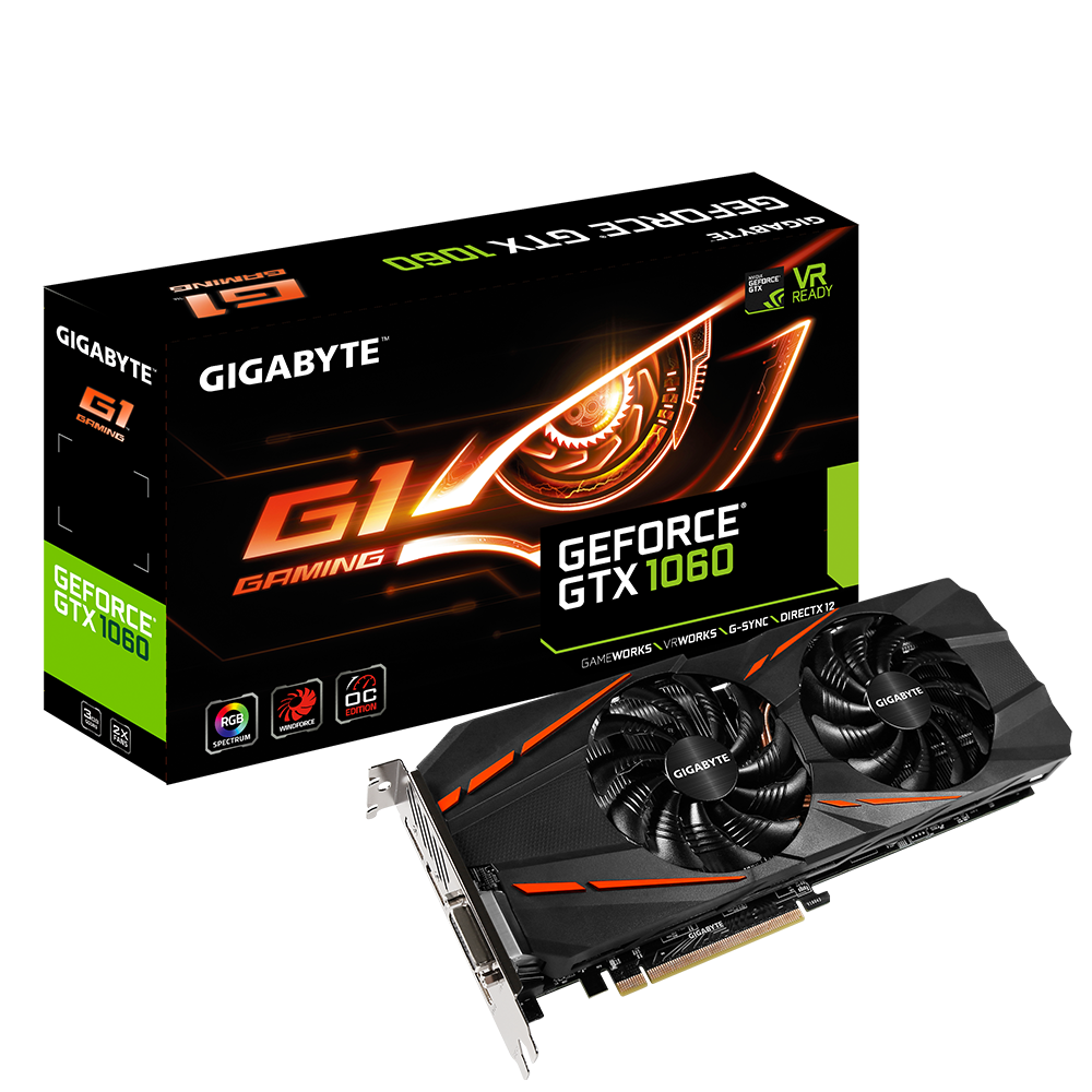 GIGABYTE GTX1060 3GB(GV-N1060WF2OC-3GD)