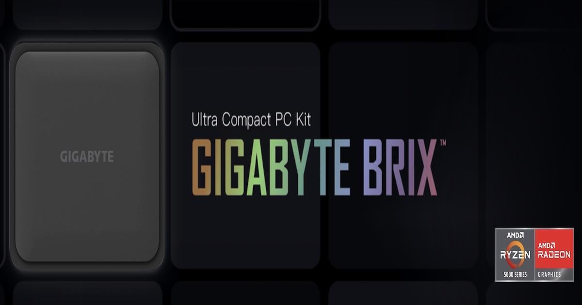 GIGABYTE Unveils All New 2021 AMD Ryzen™ 5000U Series BRIX Mini-PC