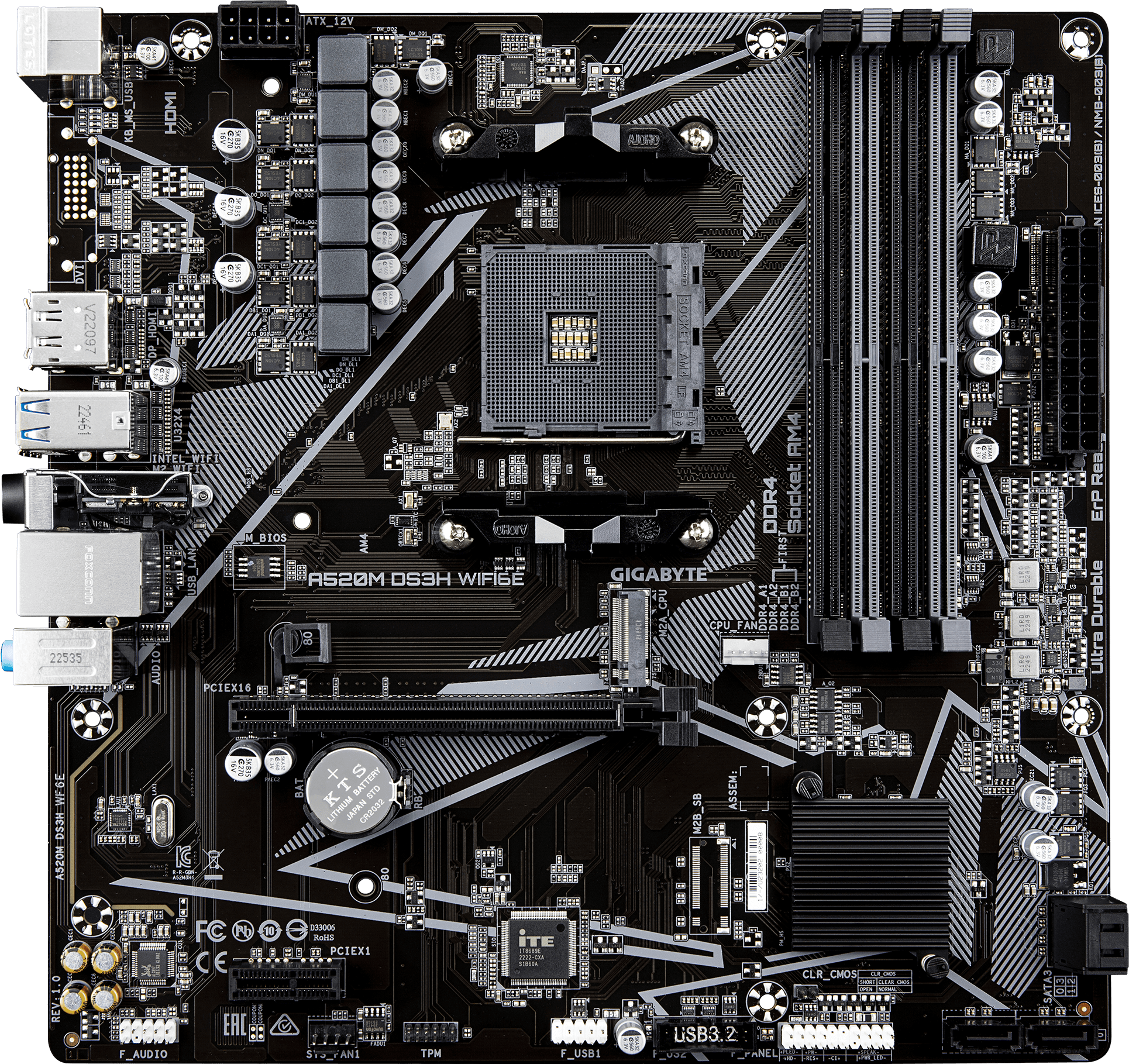 A520M DS3H WIFI6E Motherboard - GIGABYTE Global