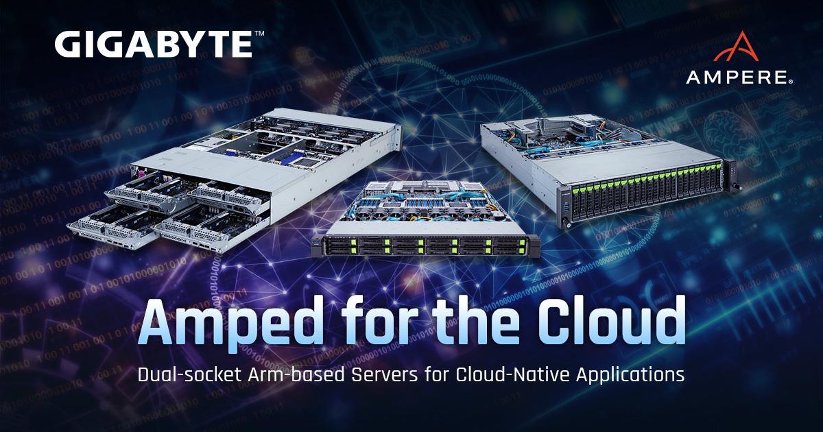 GIGABYTE công bố những máy chủ đầu tiên hỗ trợ lắp 2 CPU kiến trúc Arm dành cho các ứng dụng Cloud-Native tại các trung tâm dữ liệu điện toán đám mây quy mô lớn