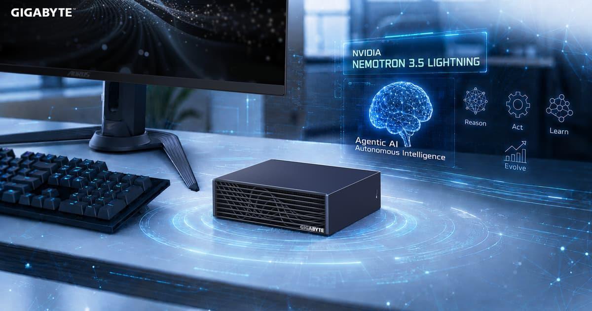 GIGABYTE Supports Nemotron 3.5 Lightning｜Reshaping the Era of Autonomous Agentic AI with AI TOP ATOM