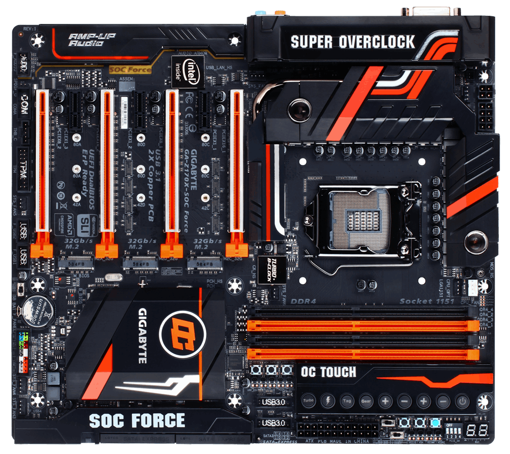 GA-Z170X-SOC FORCE (rev. 1.0) Gallery | Motherboard - GIGABYTE Global