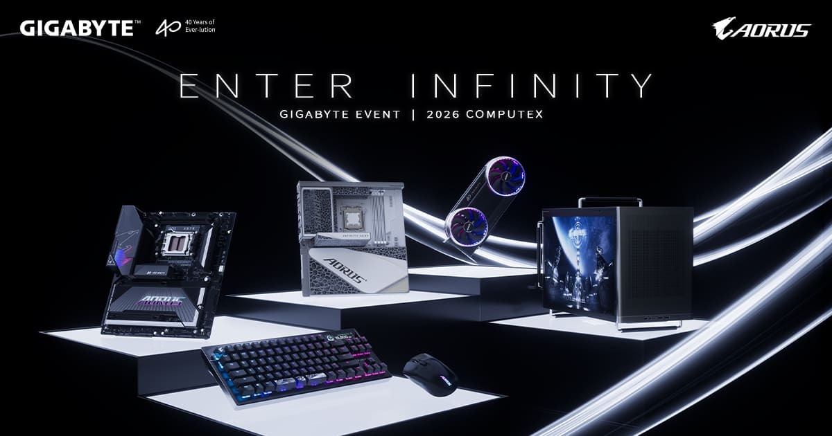 GIGABYTE EVENT Unveils the Full-Stack of New Products with “ENTER INFINITY” at COMPUTEX 2026