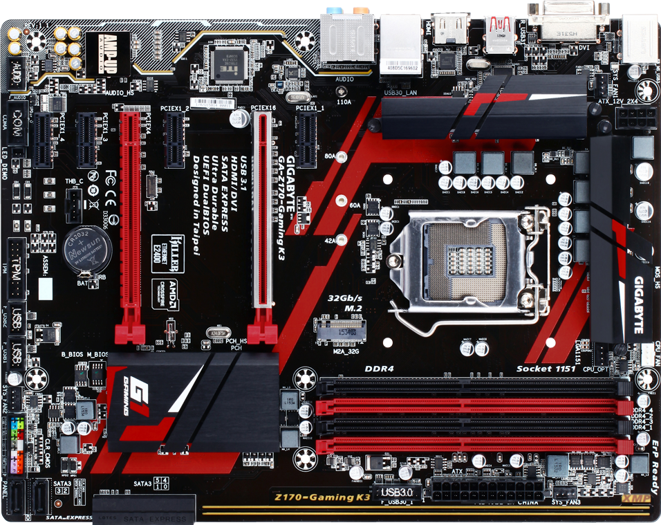 GA-Z170-Gaming K3-EU (Rev. 1.1) Motherboard - GIGABYTE Global
