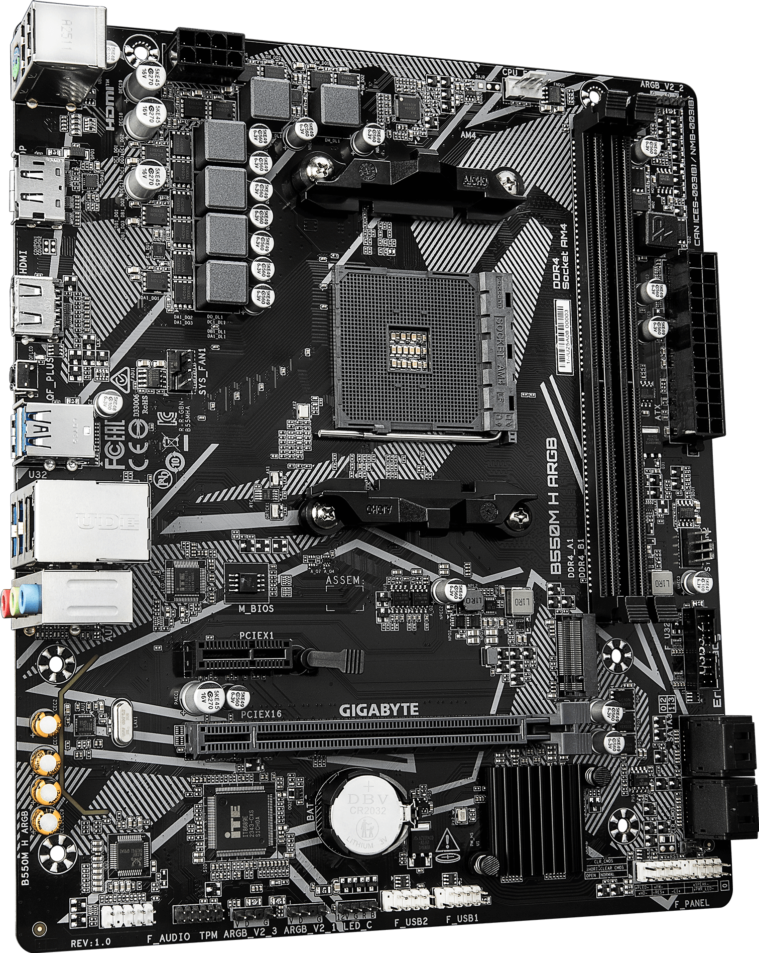 B550M H ARGB (Rev. 1.0) マザーボード - GIGABYTE Japan