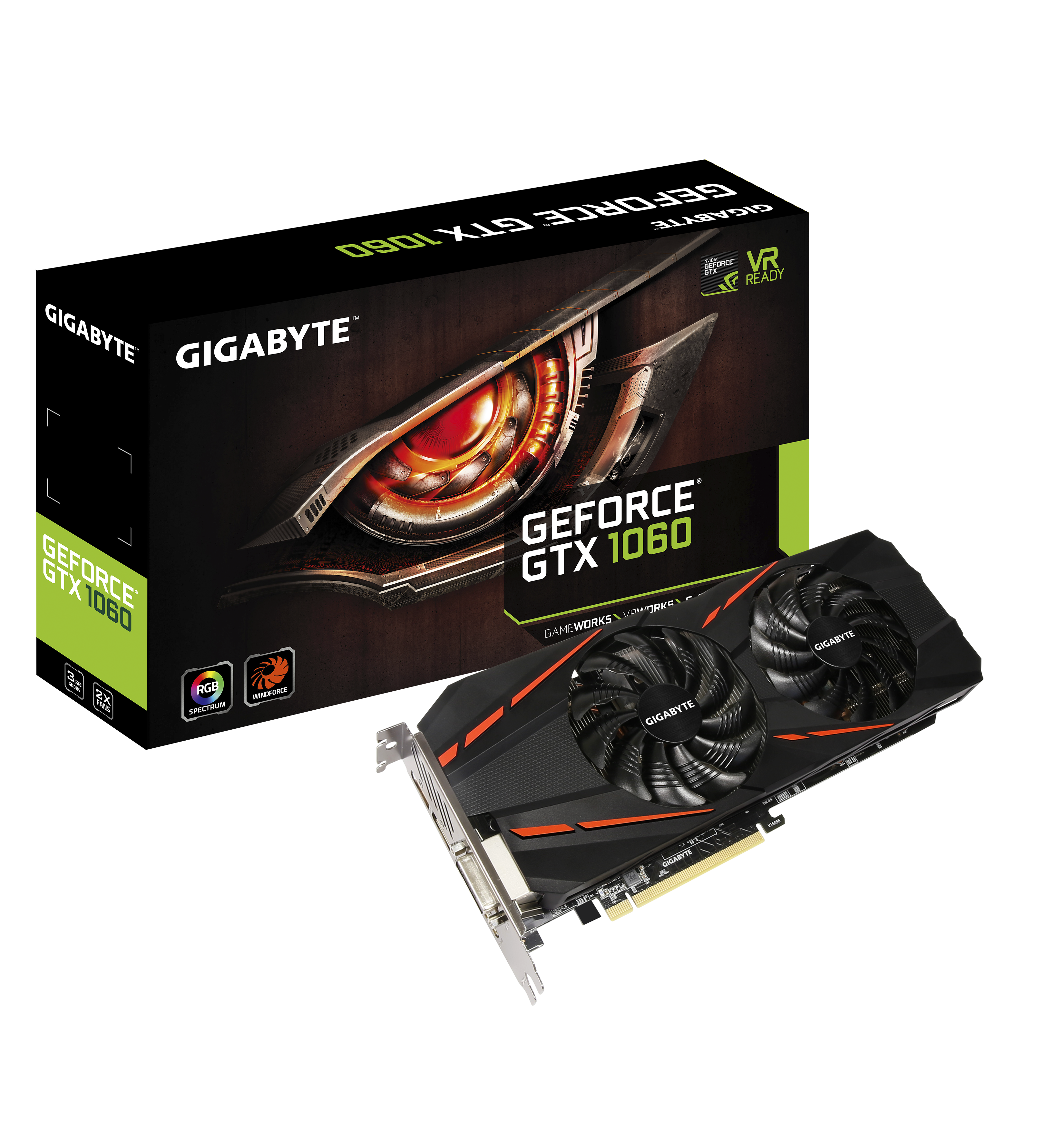 Klan Tænke pause GeForce® GTX 1060 D5 3G (rev. 2.0) Key Features | Graphics Card - GIGABYTE  Global
