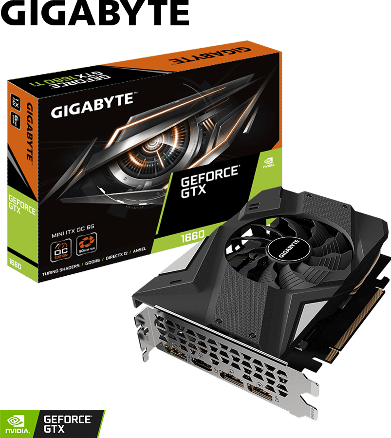 GeForce® GTX 1660 MINI ITX OC 6G - GIGABYTE Global