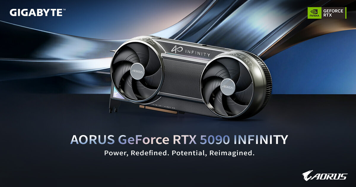 GIGABYTE Launches AORUS GeForce RTX™ 5090 INFINITY Graphics Card with Innovative Cooling and Compact Design at CES 2026