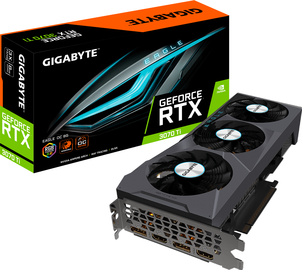 GeForce RTX™ 3070 Ti EAGLE OC 8G - GIGABYTE Global