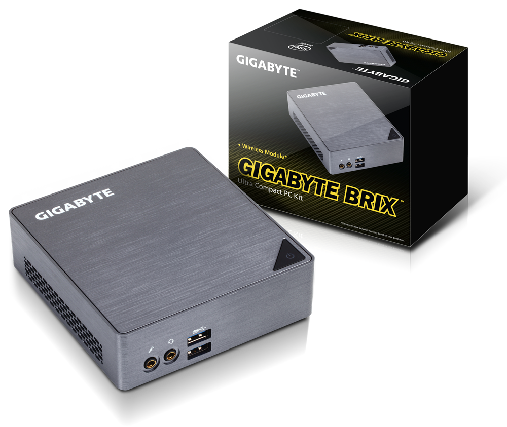 GIGABYTE Ultra Compact PC Kit GB-BSRE-1505 (AMD Ryzen R1505G Integrated  Radeon Vega Graphics/Gigabit LAN/Bluetooth/WiFi/HDMI/USB 3.2) 