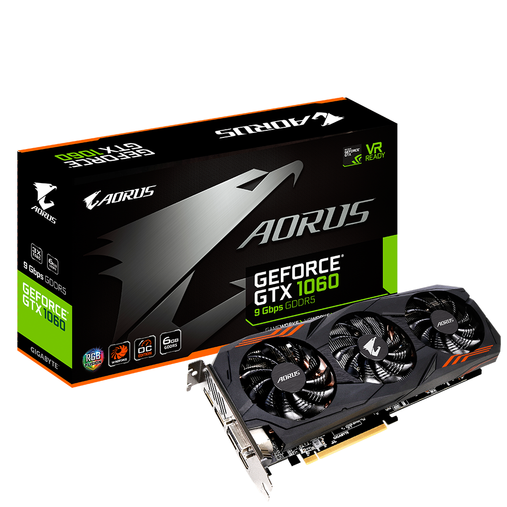 AORUS GeForce® GTX 1060 6G 9Gbps｜AORUS - GIGABYTE Eesti