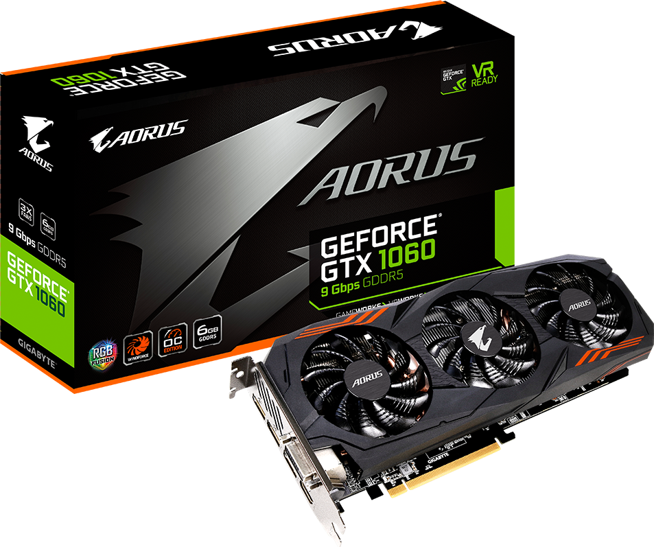 كروت الجرافيك - AORUS GeForce® GTX 1060 6G 9Gbps