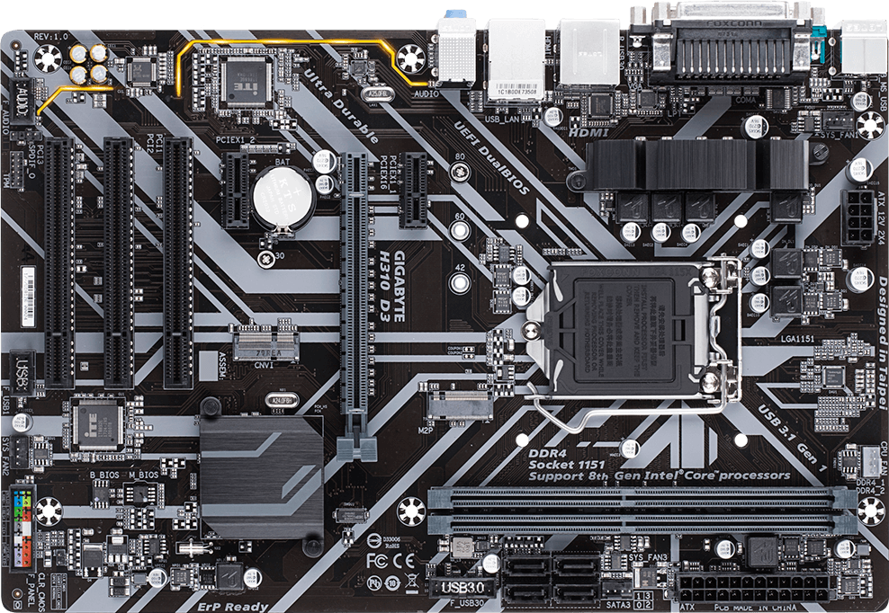 H310 D3 (Rev. 1.0) 메인보드(M/B) - GIGABYTE Korea