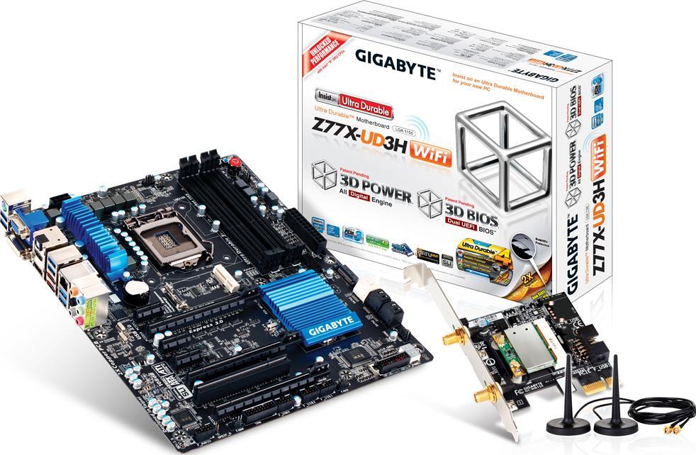 Mainboards - GA-Z77X-UD3H-WB WIFI