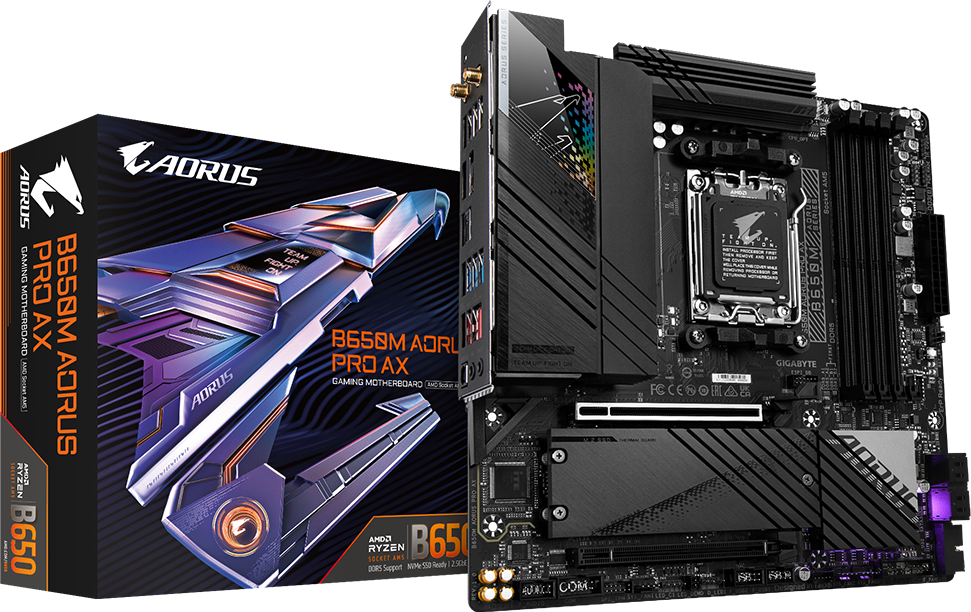 CPU 7800X3D+GIGABYTE B650M AORUS PRO AX 32164